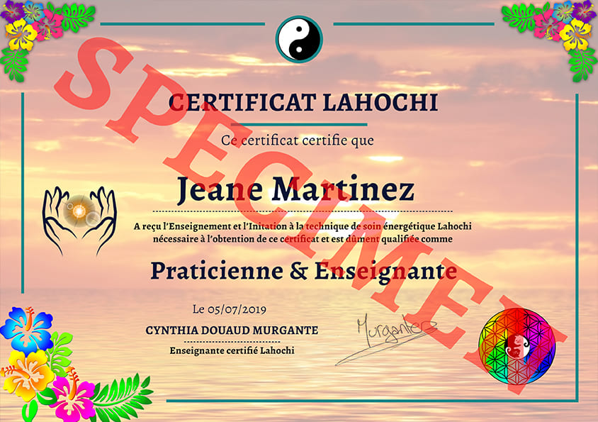 certificat lahochi